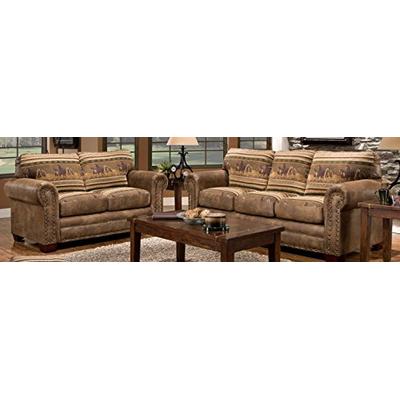 American Furniture Classics 4-Piece Wild Horses Sofa