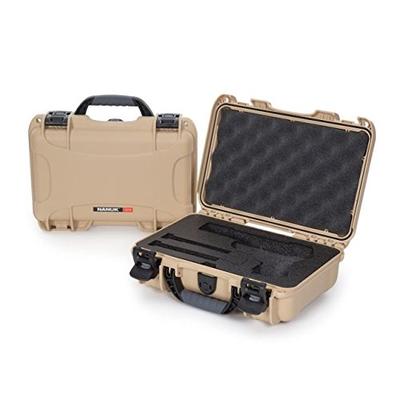 Nanuk 909 Waterproof Professional Classic Pistol/Gun Case, Military Approved with Custom Insert - Ta