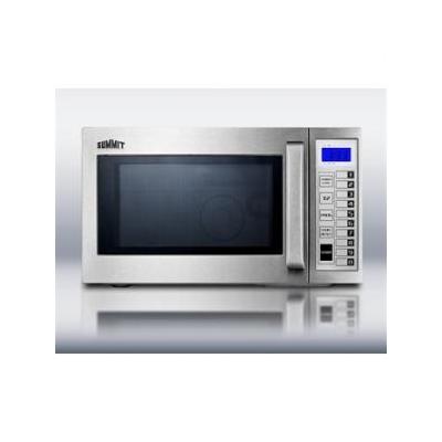 Summit: SCM1000SS 0.9 cu.ft.Commercially Approved Microwave with stainless steel exterior and interi