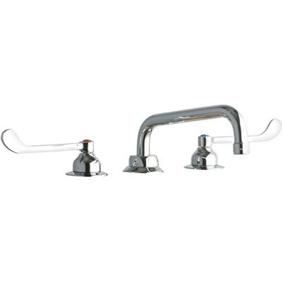 Elkay LK800TS08T6 Deck Mount WS, Tube 8IN SPT, 1PC Wrist BLD Handle, 6IN, Chrome