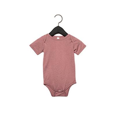 Bella Canvas 134B Infant Triblend Short-Sleeve One-Piece Mauve Triblend 3-6Mos