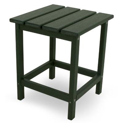 POLYWOOD ECT18GR Long Island 18" Side Table, Green