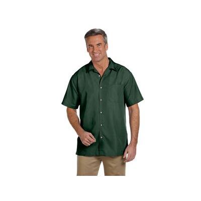 HA MENS TEXTURED CAMP SHIRT (PALM GREEN) (3XL)