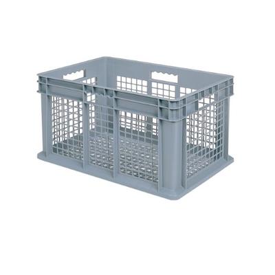 Akro-Mils 37616 24-Inch by 16-Inch by 16-Inch Straight Wall Container Tote with Mesh Sides and Mesh