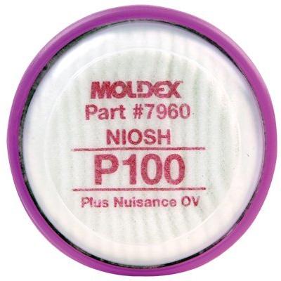 Moldex 7960 P100 Particulate Filter Disk, 1 Pair