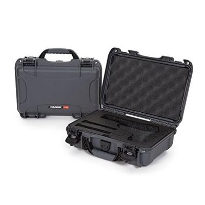 Nanuk 909 Waterproof Professional Classic Pistol/Gun Case, Military Approved with Custom Insert - Gr