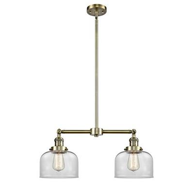 Innovations 209-AB-G72 2 Light Chandelier Antique Brass