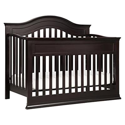 DaVinci Brook 4-in-1 Convertible Crib With Toddler Bed Conversion Kit, Dark Java