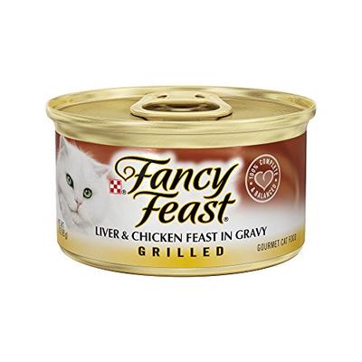 Fancy Feast Grilled Liver & Chicken Feast In Gravy Canned Cat Food 24 - 3oz Cans